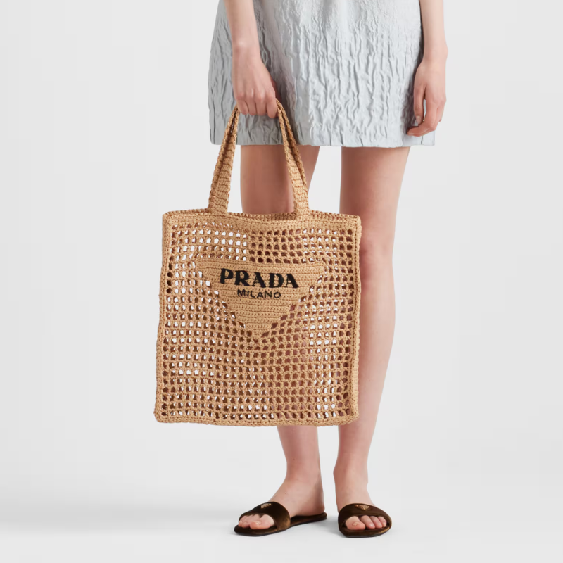PRADA CROCHET TOTE BAG